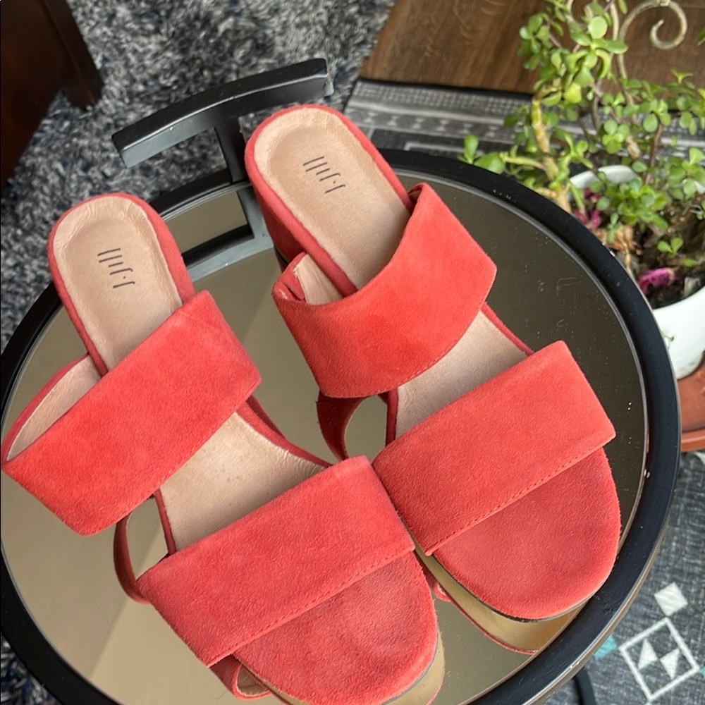 Coral Suede Women's Slide Sandals
